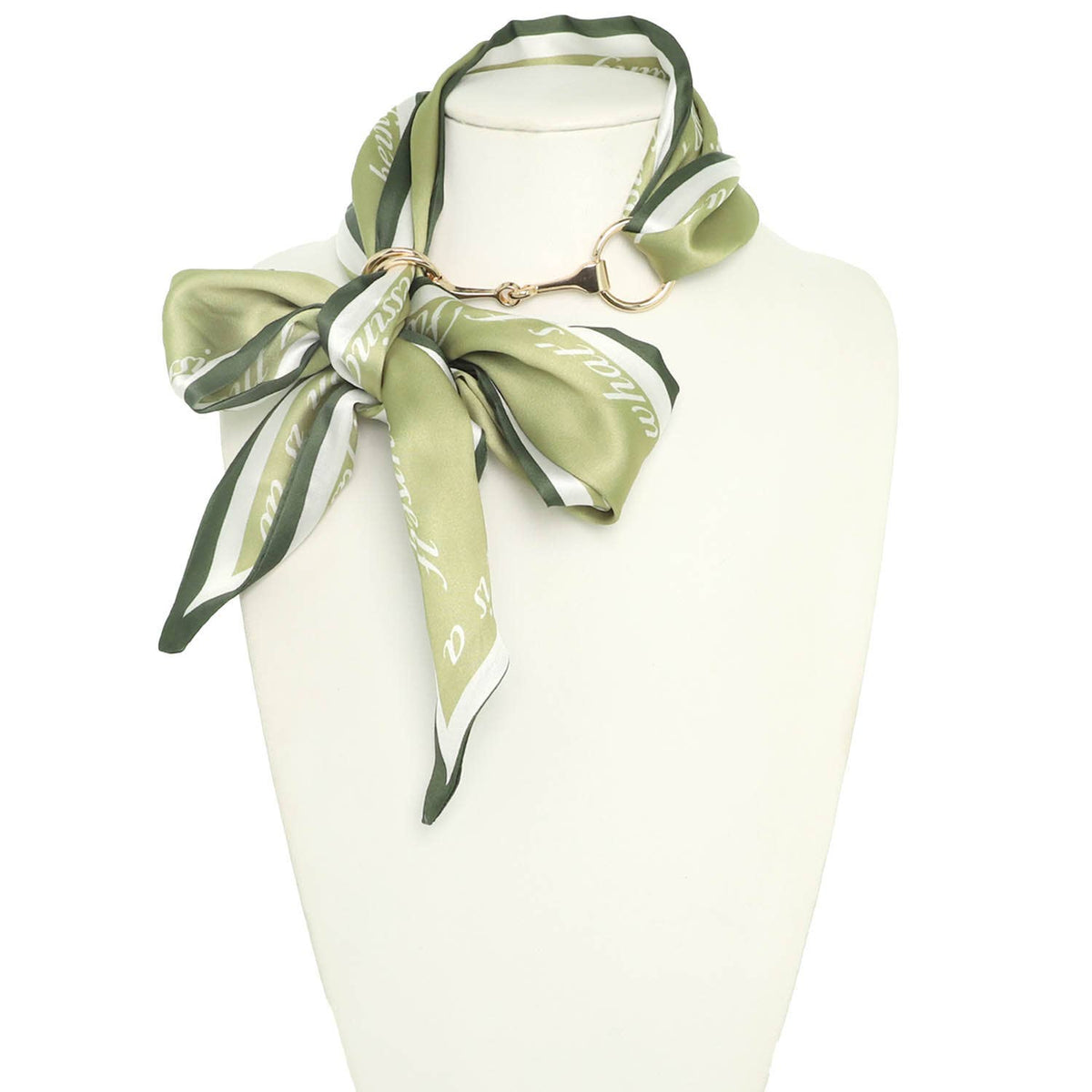 Horsebit Scarf Necklace