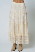 Striped Lace Skirt