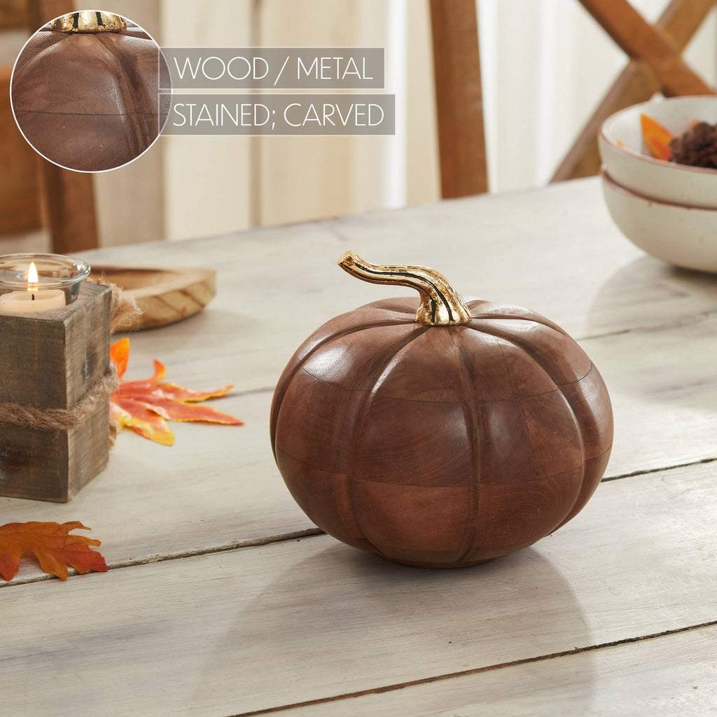 Chestnut Mango Wood Pumpkin