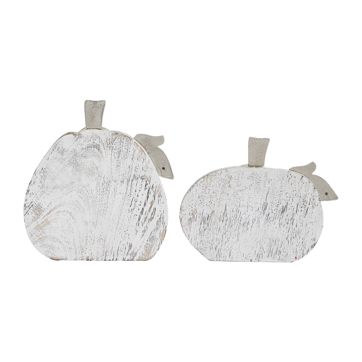 Distressed White Pumpkin Set