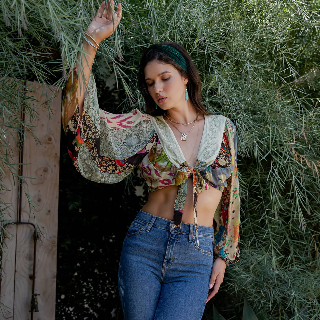 Artisan Boho Patchwork Top