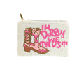 “In Dolly We Trust” Beaded Coin Purse