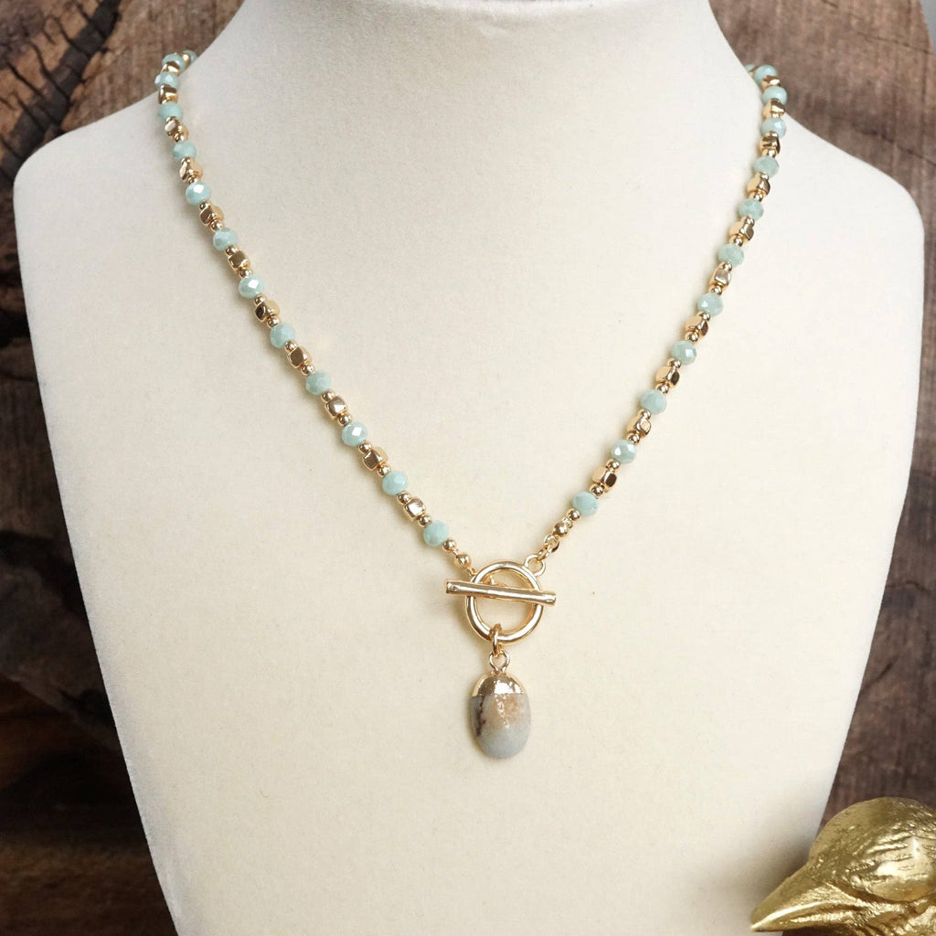 Mint Green Toggle Necklace