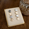Mixed Metal Dangle Earrings