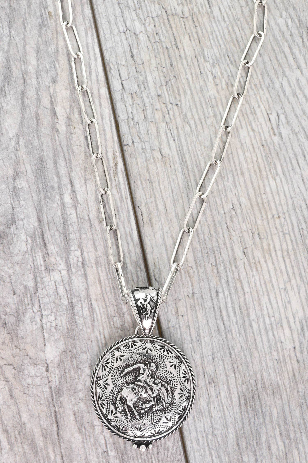 Bucking Bronco Necklace