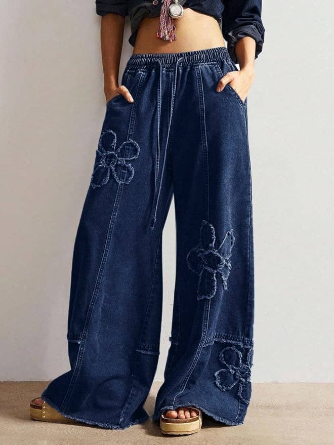 Flower Child Denim Pants