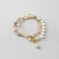 French-Inspired Pearl Layered Bracelet