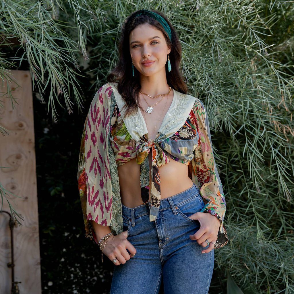Artisan Boho Patchwork Top