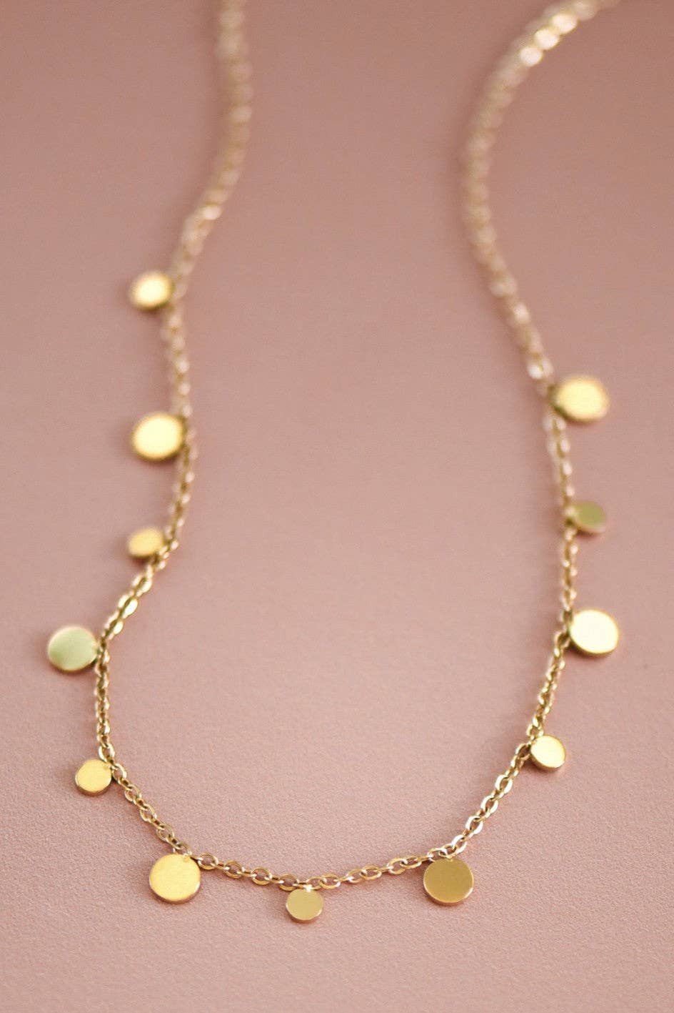 18K Gold Plated Waterproof Stainless Steel Chain Necklace - 6773: S0OX3T6773