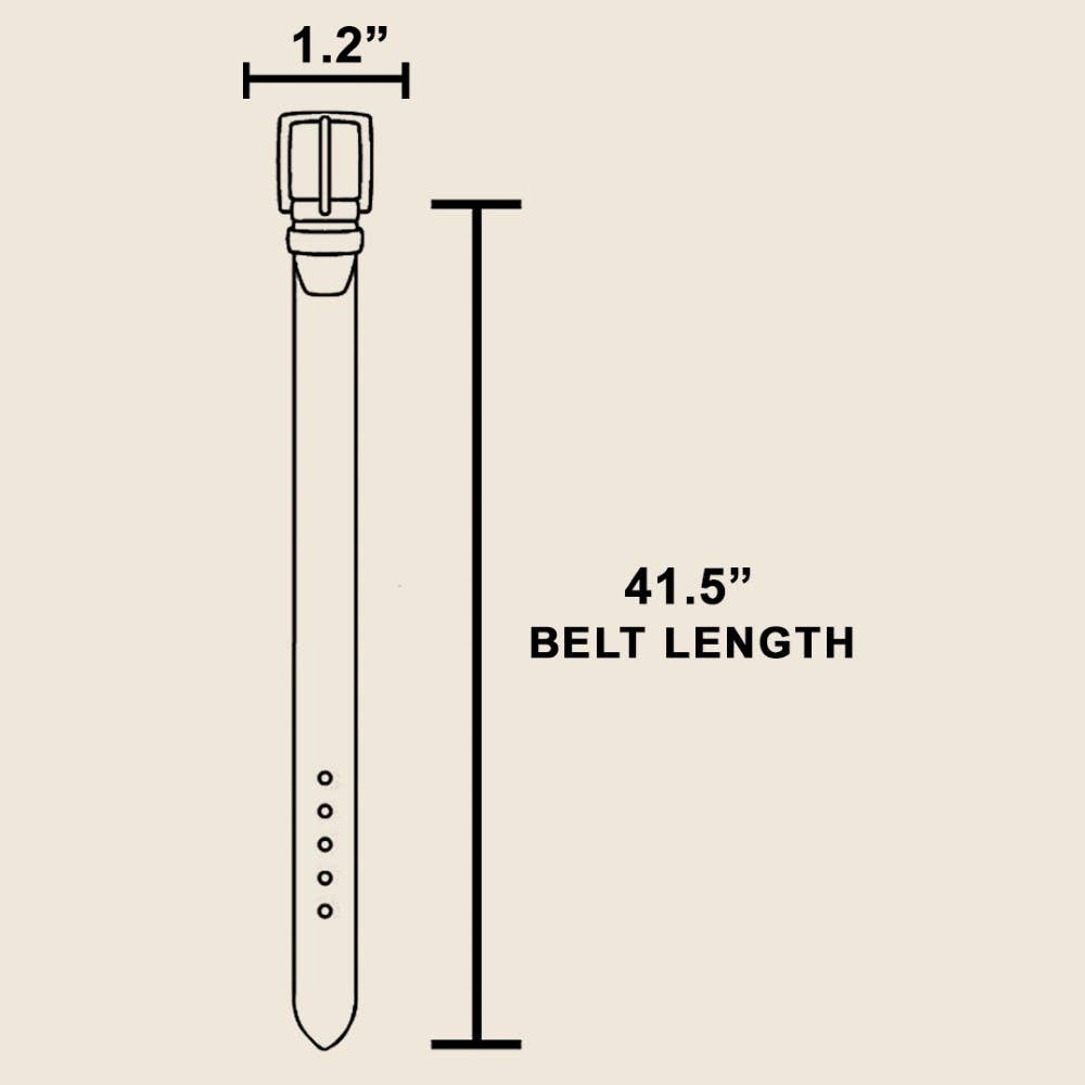 Western Cow Hide Accent Vegan Leather Belt