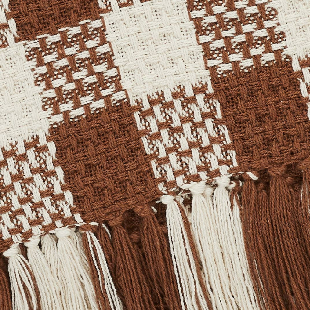 Amber Heritage Check Throw Blanket