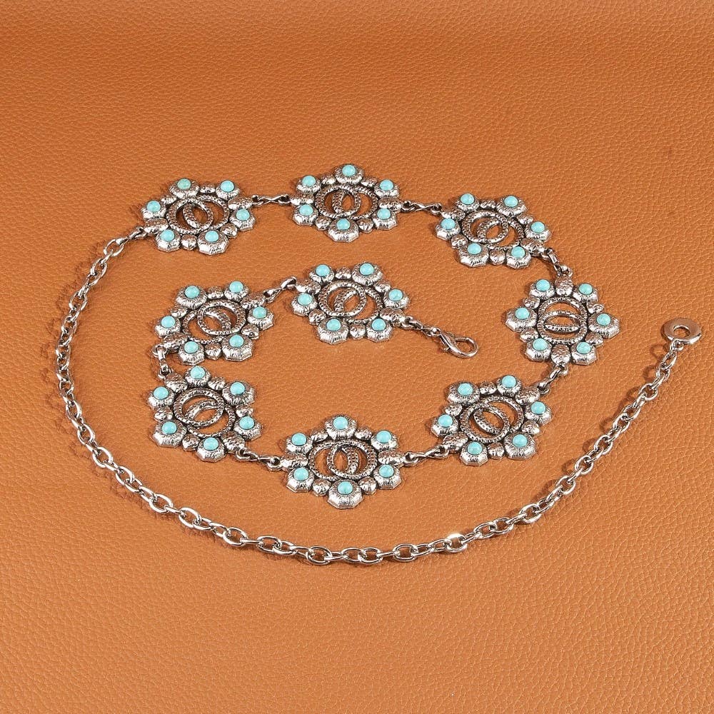 Turquoise Chain Belt