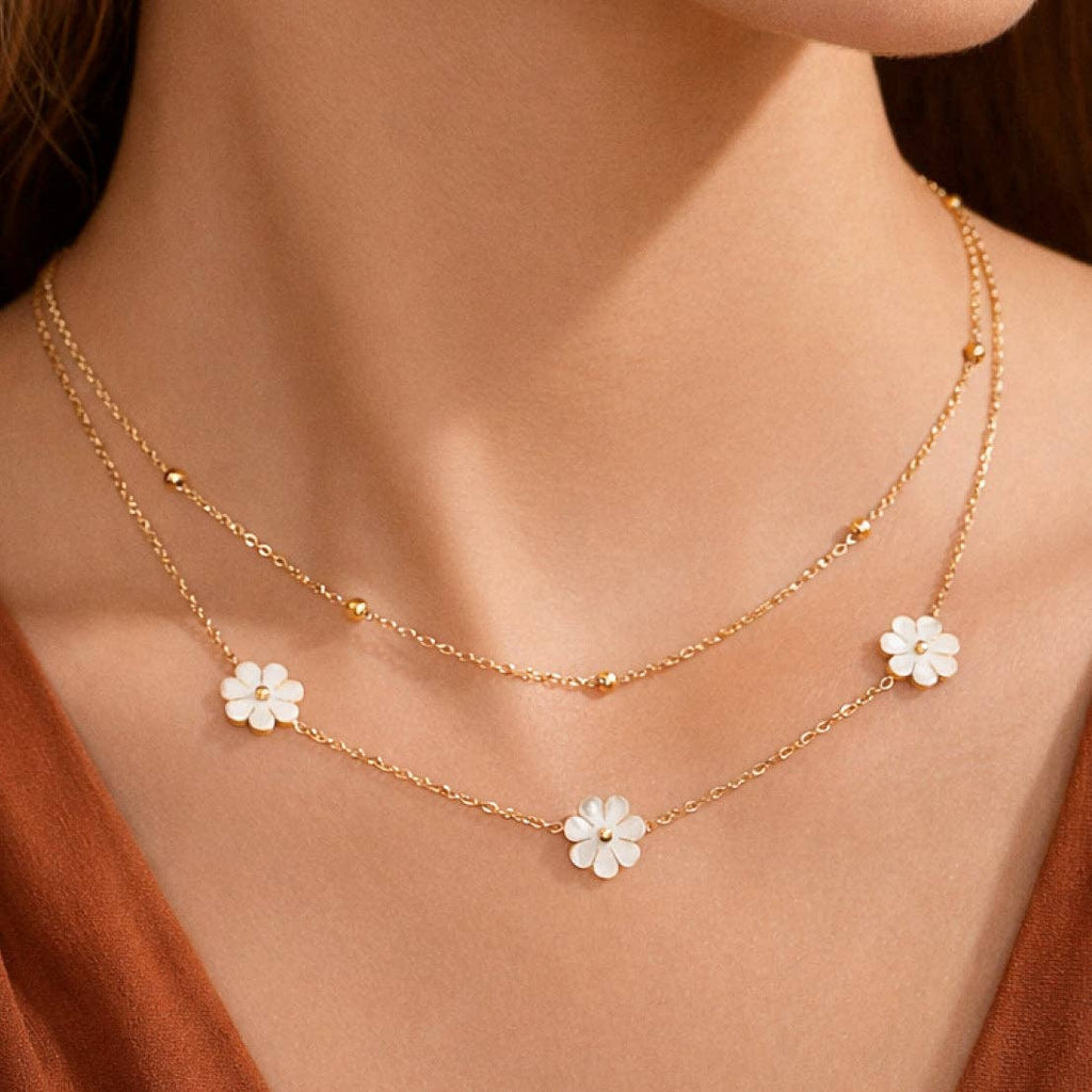 18K Gold PVD Plated Waterproof Stainless Steel Chain Necklace - 7669: S0OX3T7669h