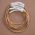 Boho Layered Spring Coil Guitar String Bracelet Set - 6025: S0OX3T6025 Gold