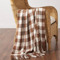 Amber Heritage Check Throw Blanket