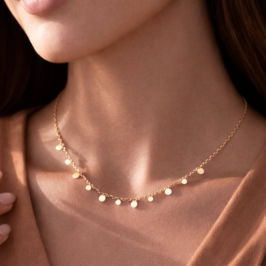18K Gold Plated Waterproof Stainless Steel Chain Necklace - 6773: S0OX3T6773