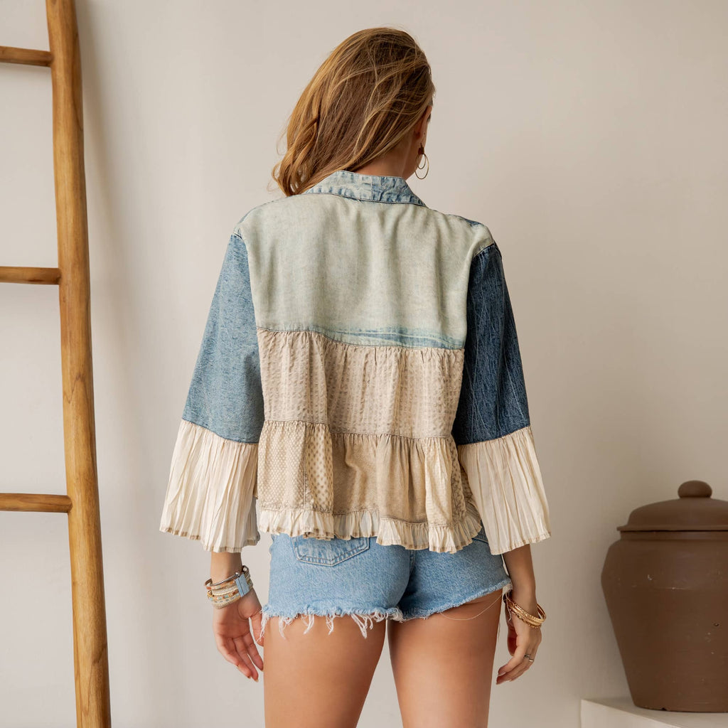 Western Boho Jean Jacket