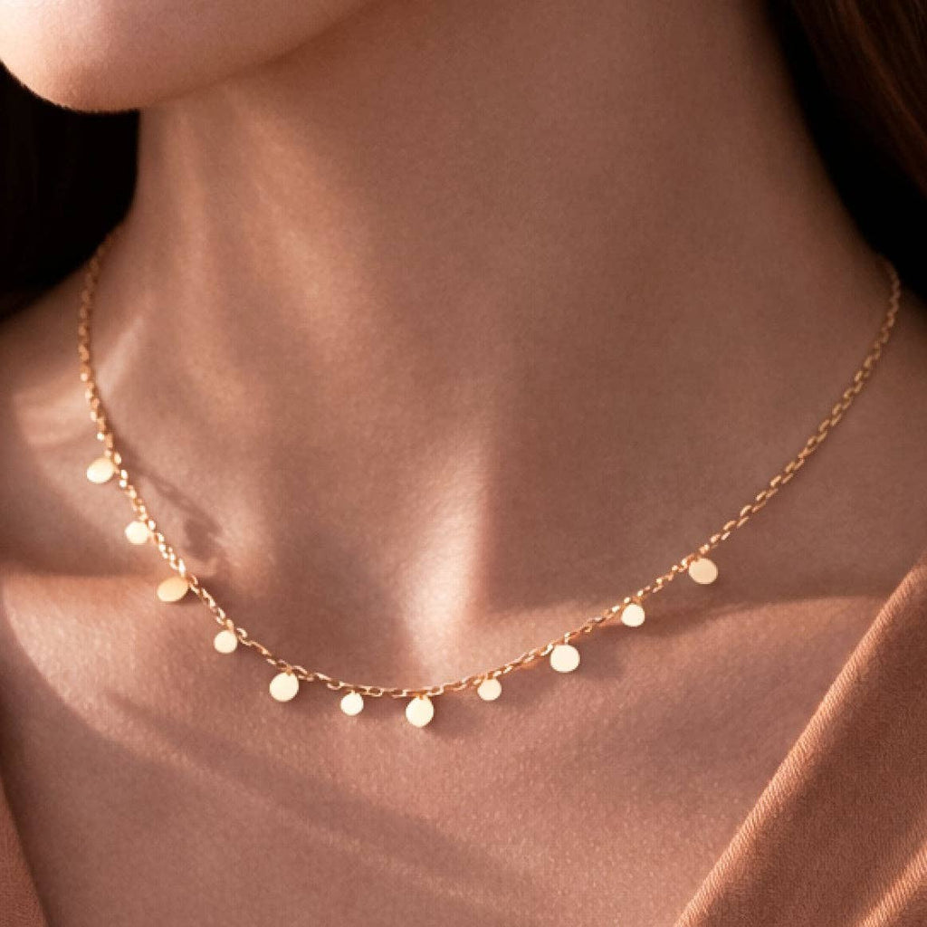 18K Gold Plated Waterproof Stainless Steel Chain Necklace - 6773: S0OX3T6773
