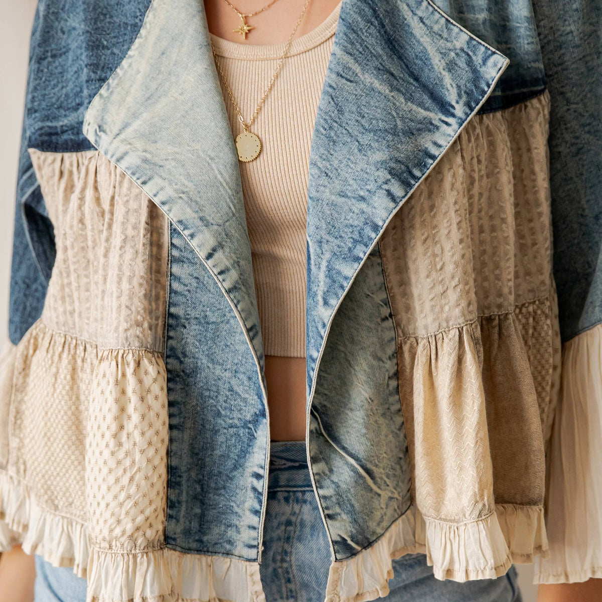 Western Boho Jean Jacket