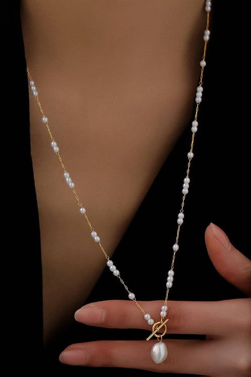 18K Gold Plated Waterproof Stainless Steel Chain Necklace - 7058: S0OX3T7058