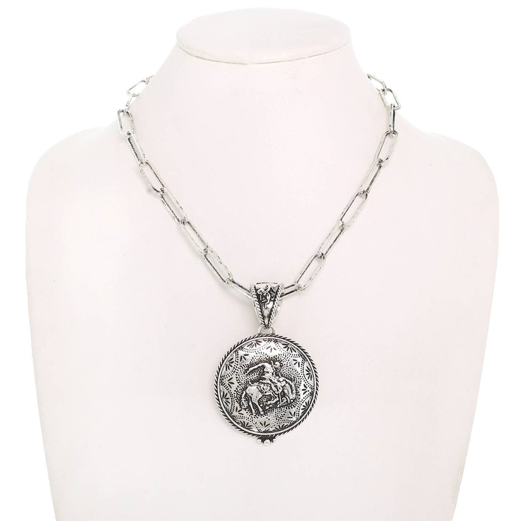Bucking Bronco Necklace