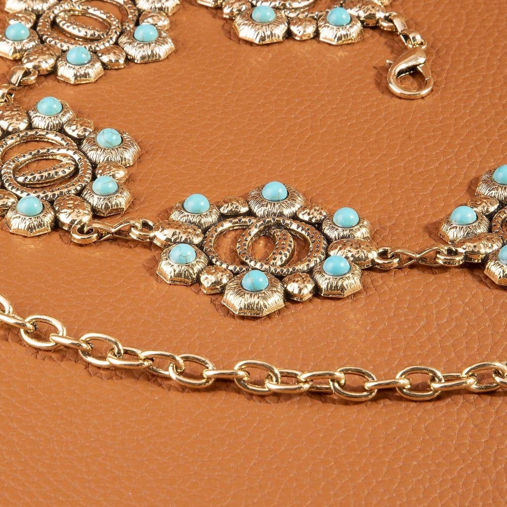 Turquoise Chain Belt