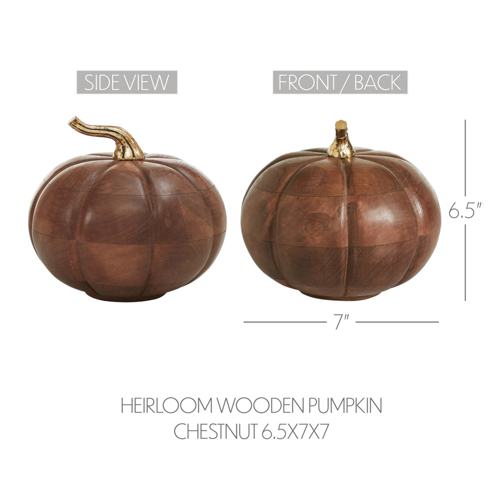 Chestnut Mango Wood Pumpkin