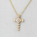Cross Pendant Zirconia Necklace