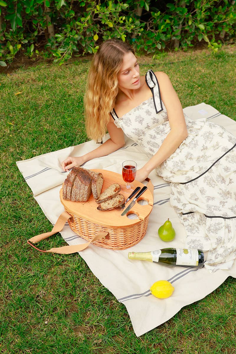 Floral Tiered Sundress: BLACK
