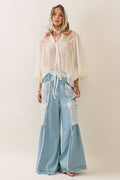 Denim N’ Lace Cargo Pants