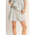 Striped Sky Blue Shorts