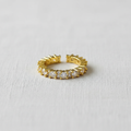 Vintage Zirconia Adjustable Open Ring