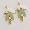 Handmade Polymer Clay Floral Stud Earrings