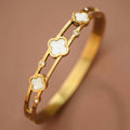 18K Gold Plated Waterproof Stainless Steel Bangle - 7732: S0OX3T7732