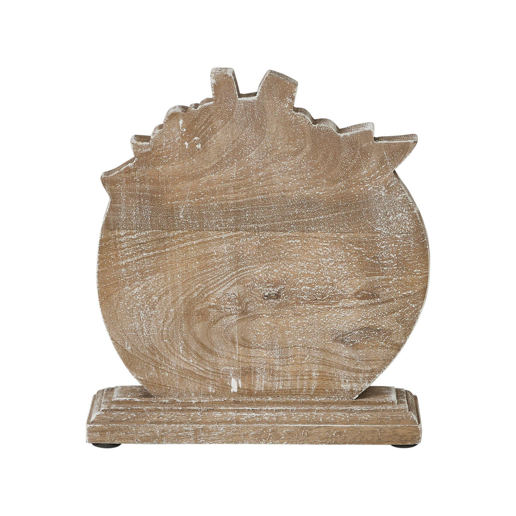 Wooden Floral Pumpkin